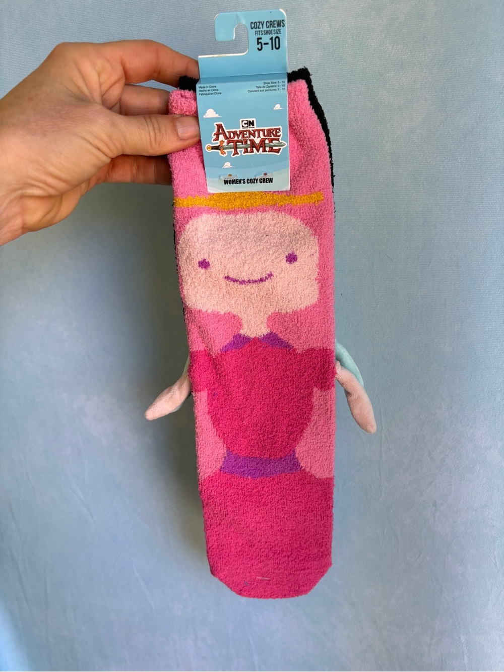 Adventure Time Princess bubblegum and Marceline Plush Crew Socks magnetic bestie
